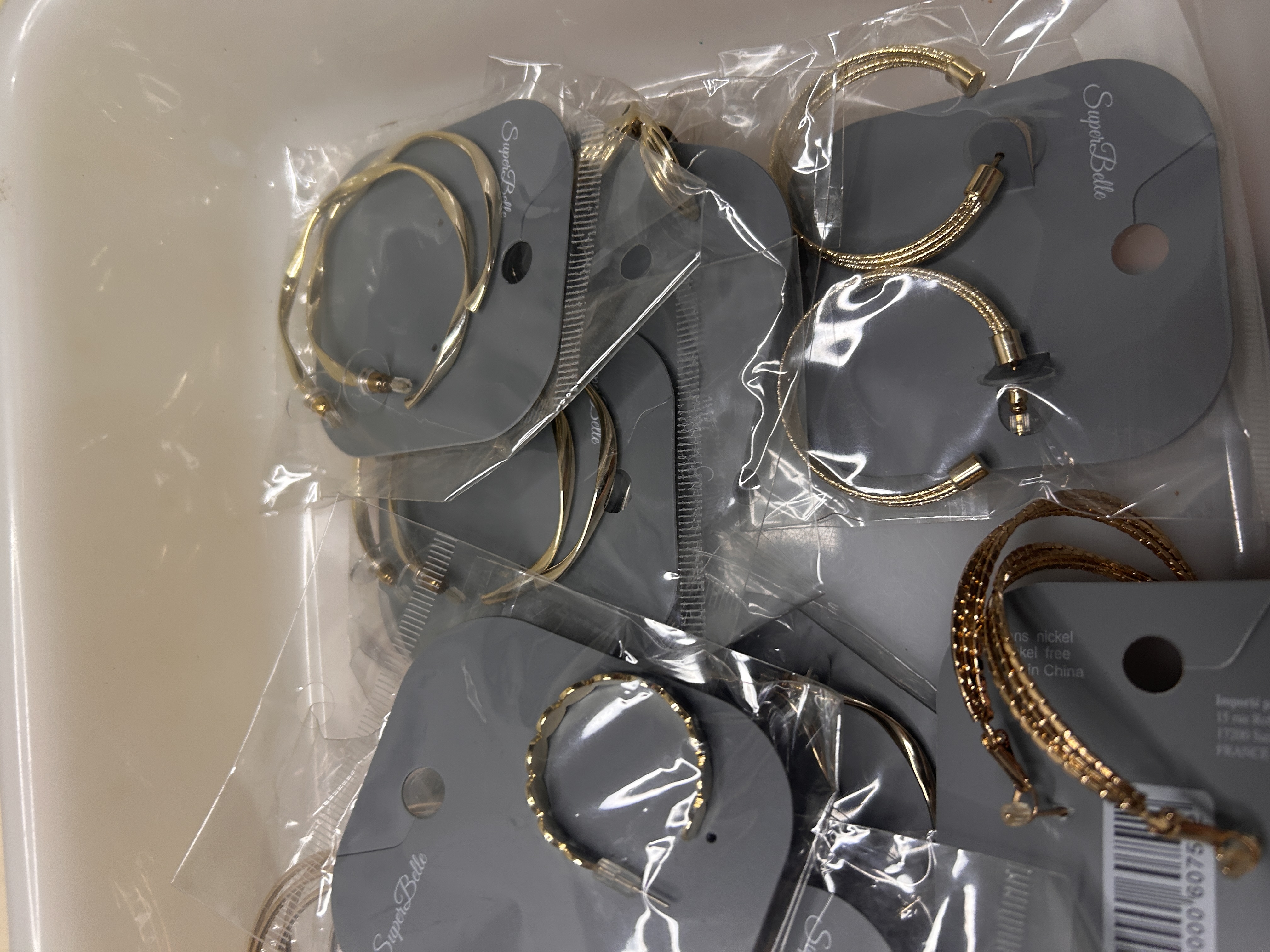Lote al por mayor de Aros Dorados Variados (BO-102)