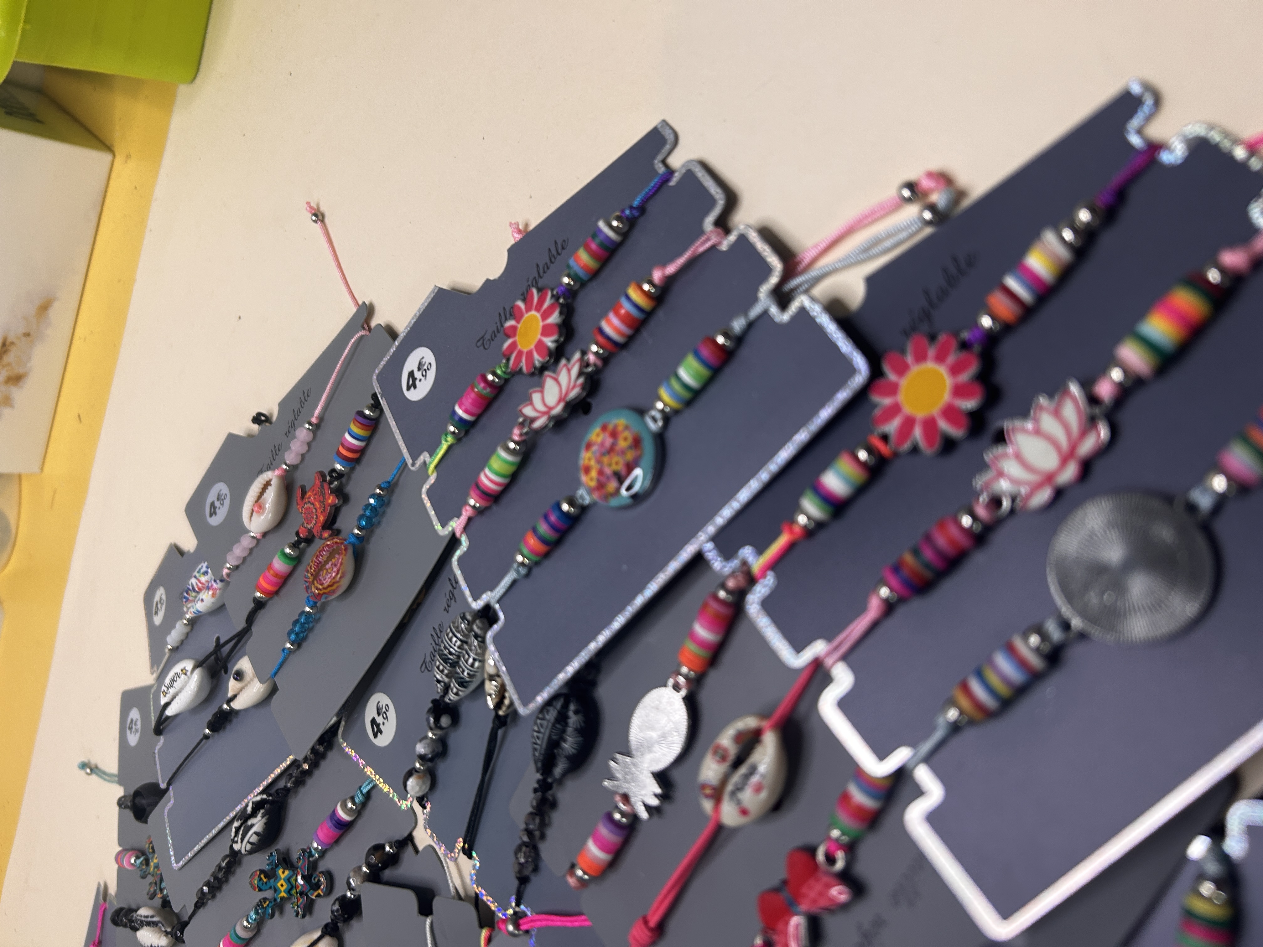 Lote de pulseras ajustables veraniegas al por mayor — lote de pendientes para mujer, detalle · Lotes Bisutería (BRC-CRD-89)